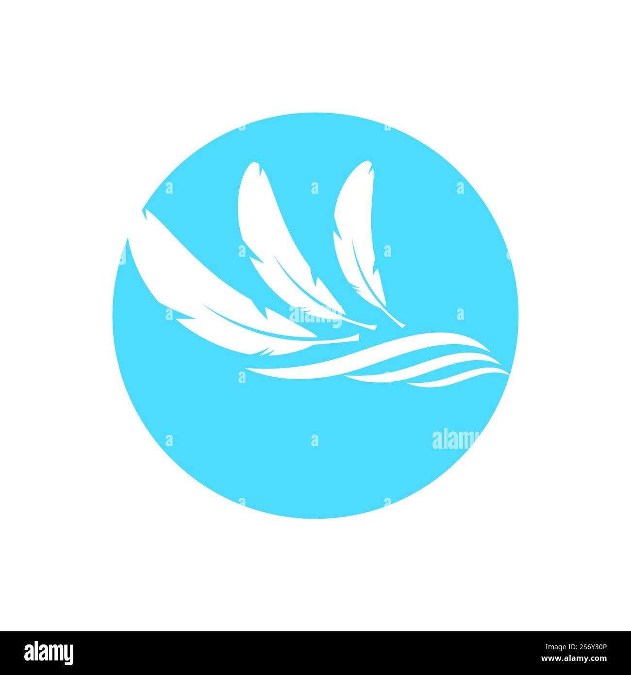 Feather Logo Vector Template Symbol Design Stock Vector Image & Art - Alamy