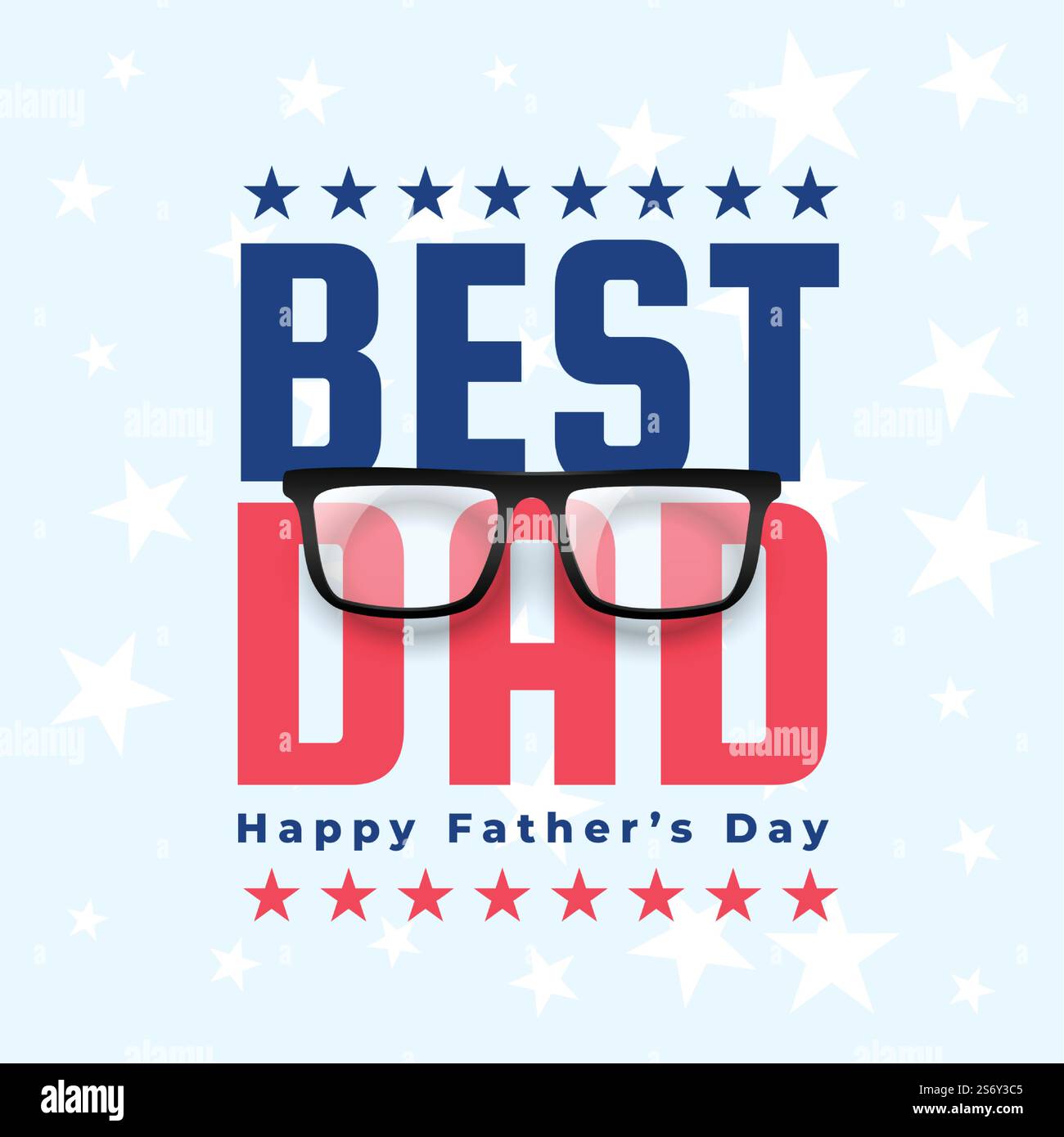 best dad happy father’s day social media poster design Stock Vector ...