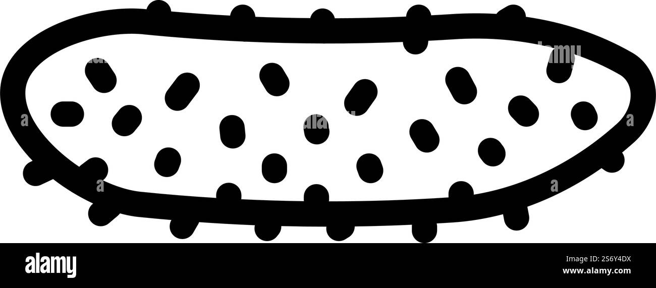 gherkin gherkin line icon vector. gherkin gherkin sign. isolated ...