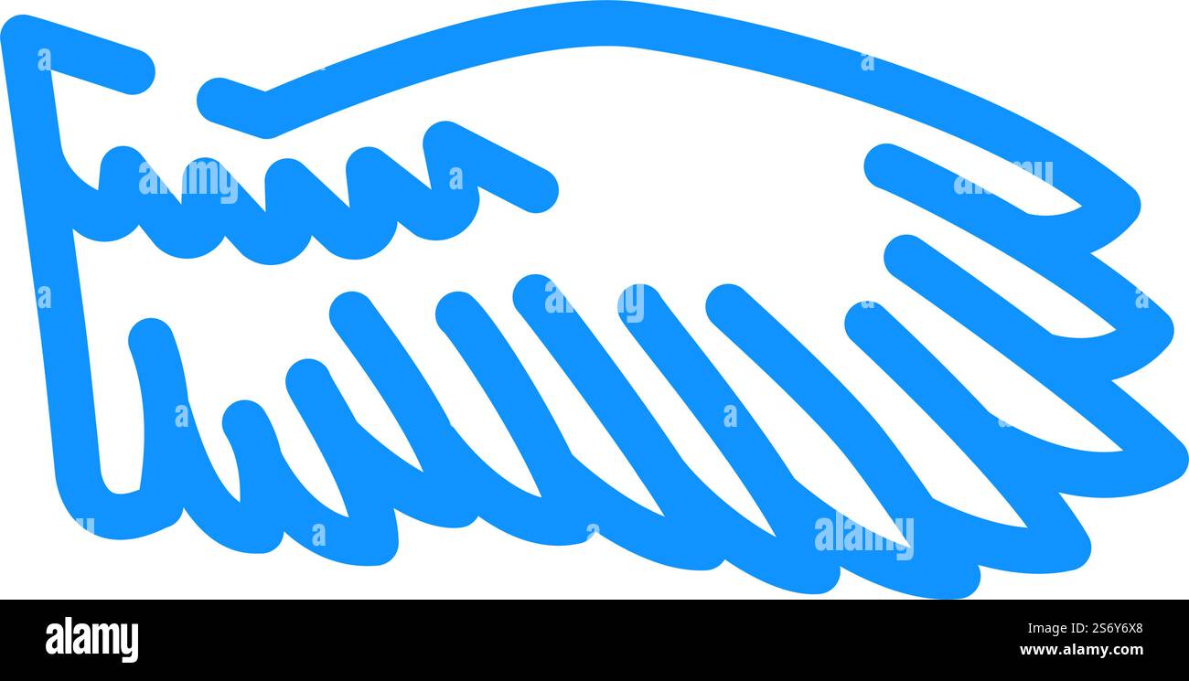 birds wing color icon vector. birds wing sign. isolated symbol ...