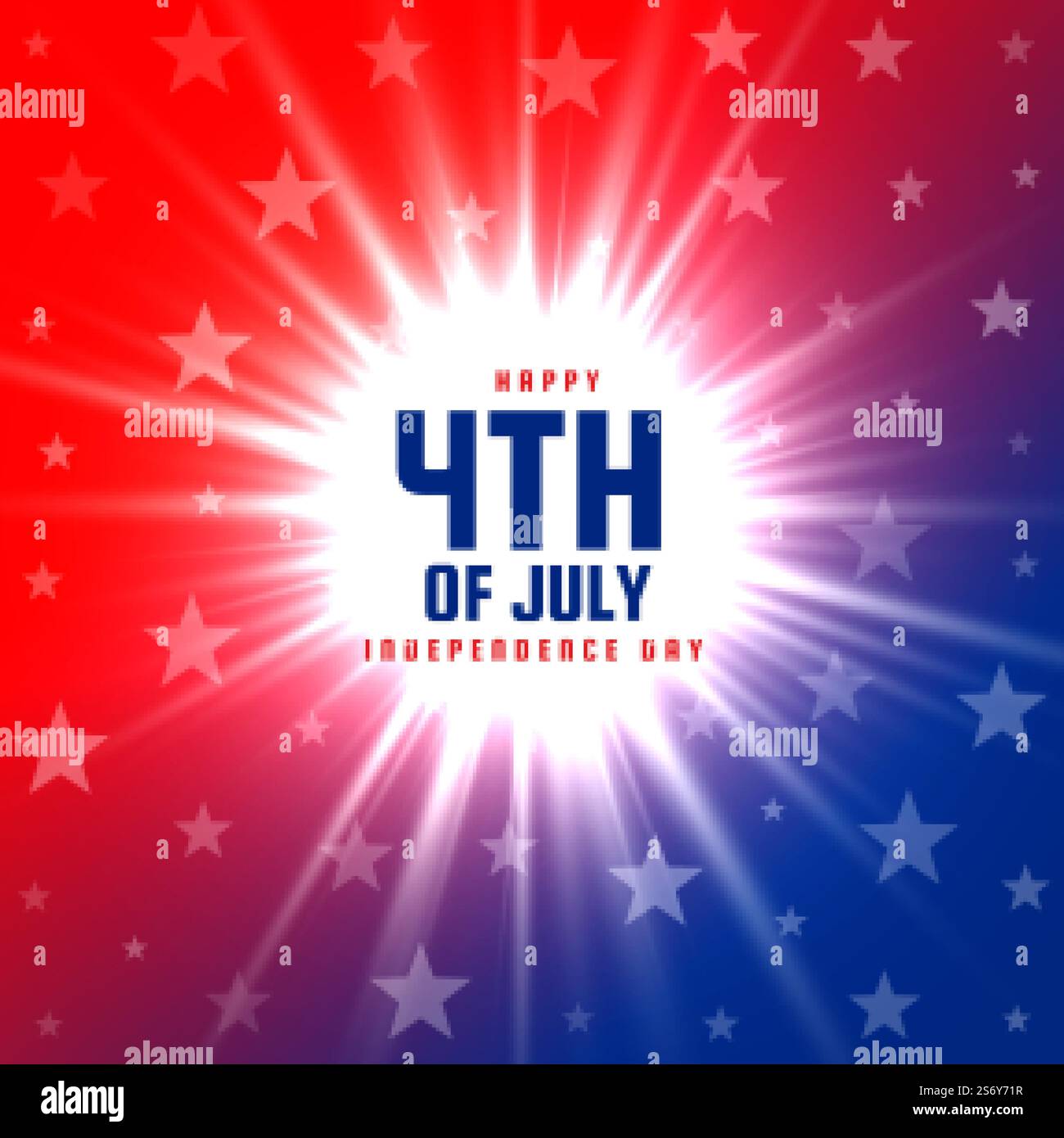 4th of july glowing background design Stock Vector Image & Art - Alamy