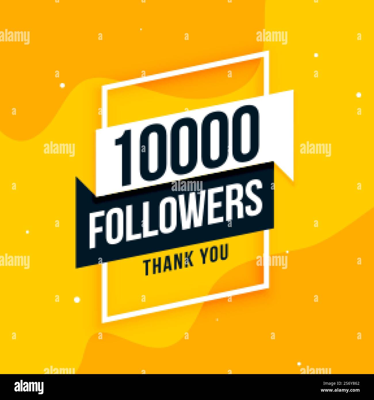 10k social media followers thank you post design Stock Vector Image ...