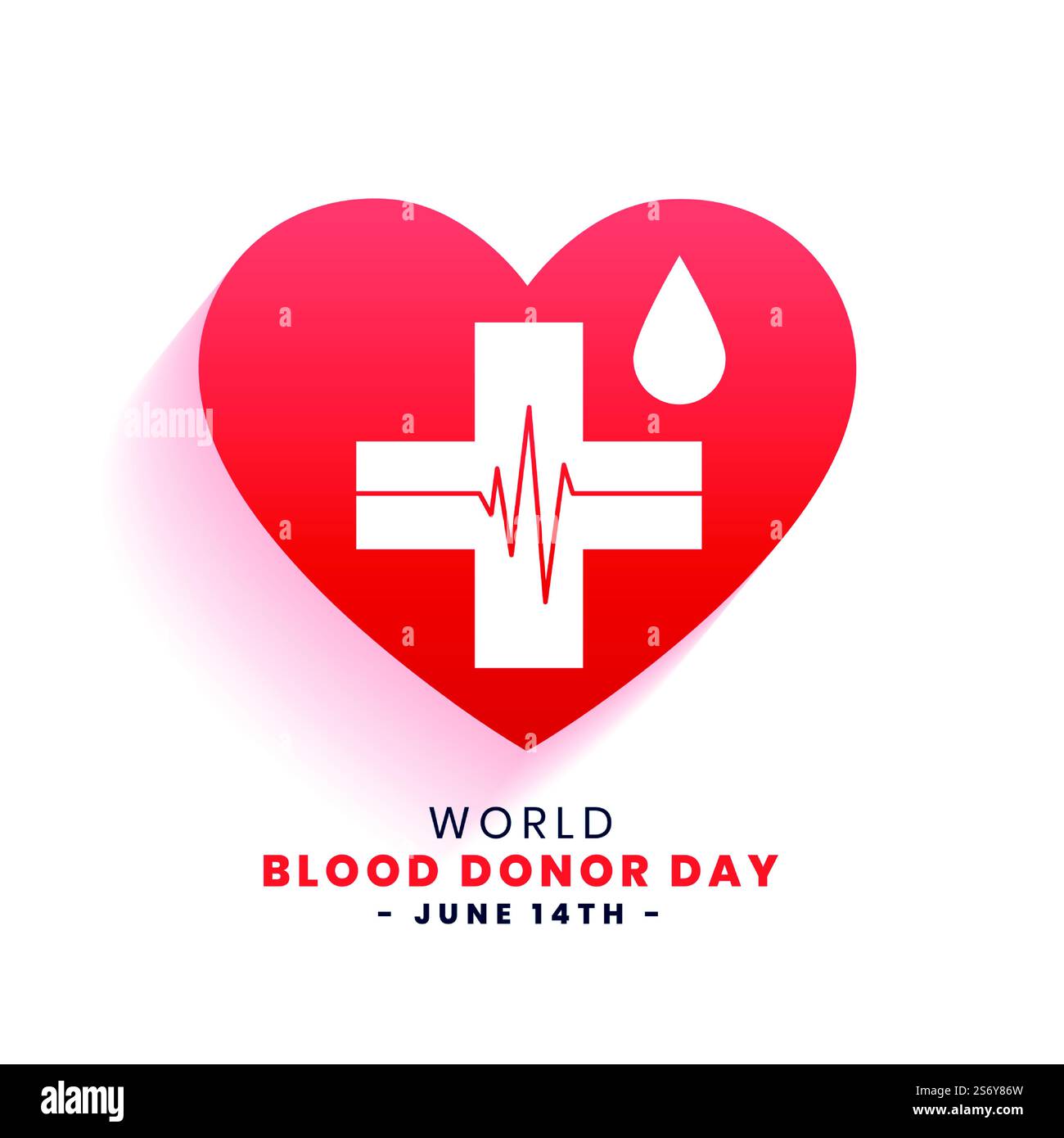 world blood donor day concept poster design Stock Vector Image & Art ...
