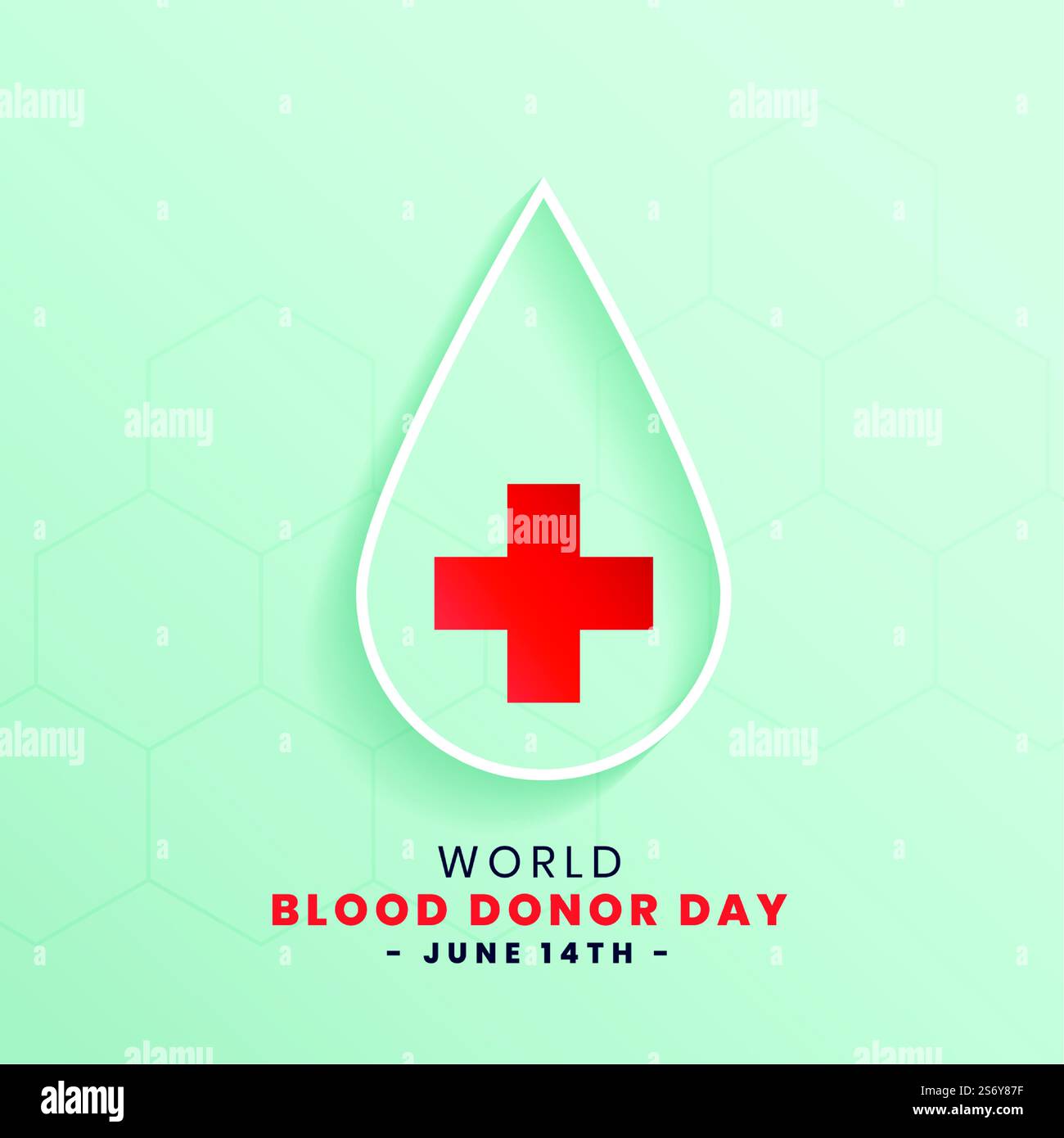 healthcare world blood donor day concept poster design Stock Vector ...