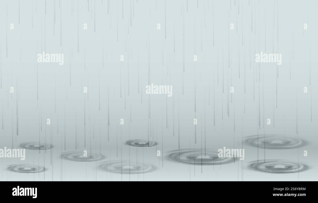 Monsoon storm drops rain Stock Vector Images - Alamy