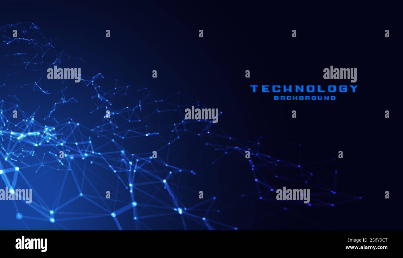 technology low poly mesh connection network background Stock Vector ...