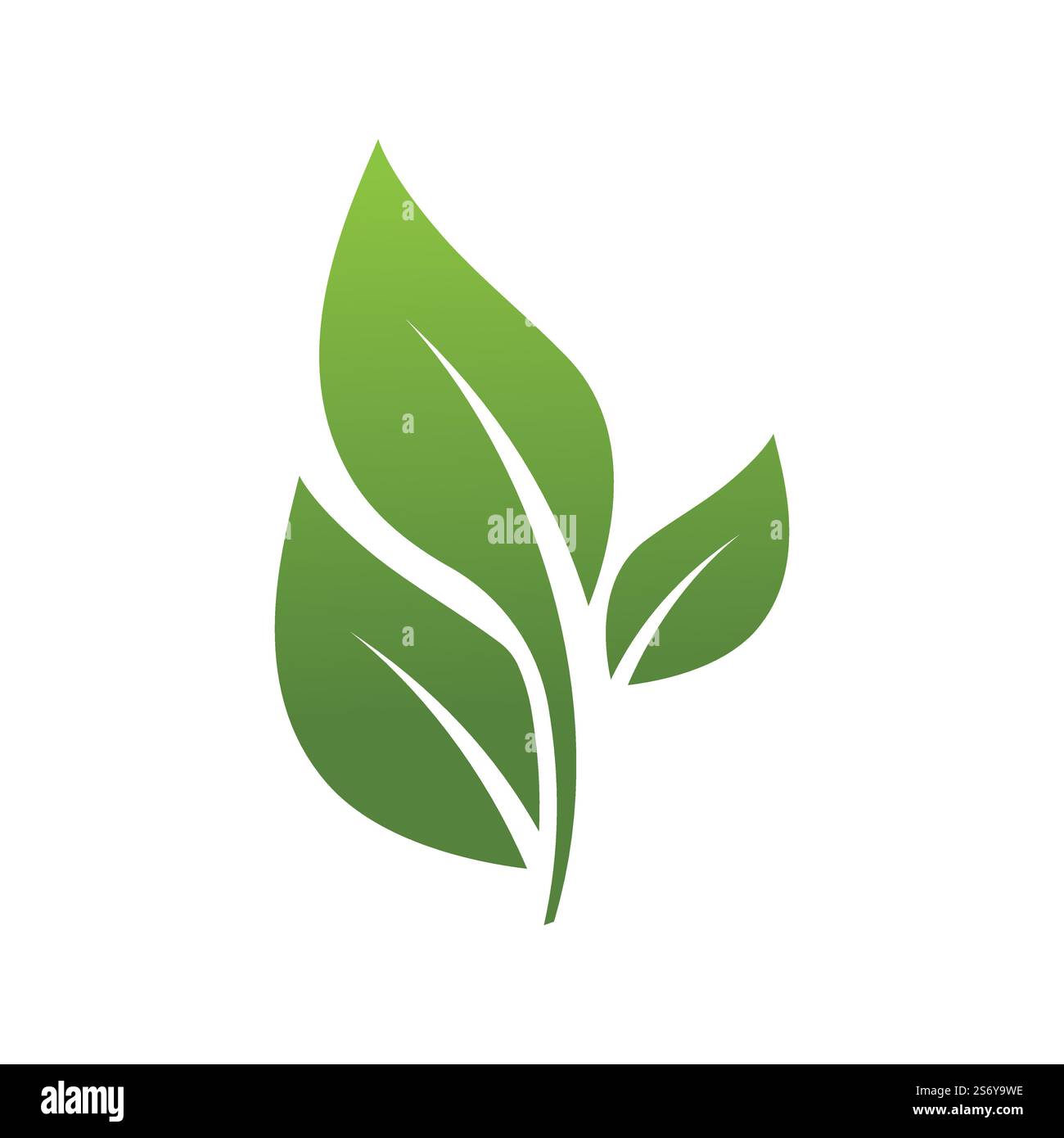 Green leaf illustration nature logo design Stock Vector Image & Art - Alamy