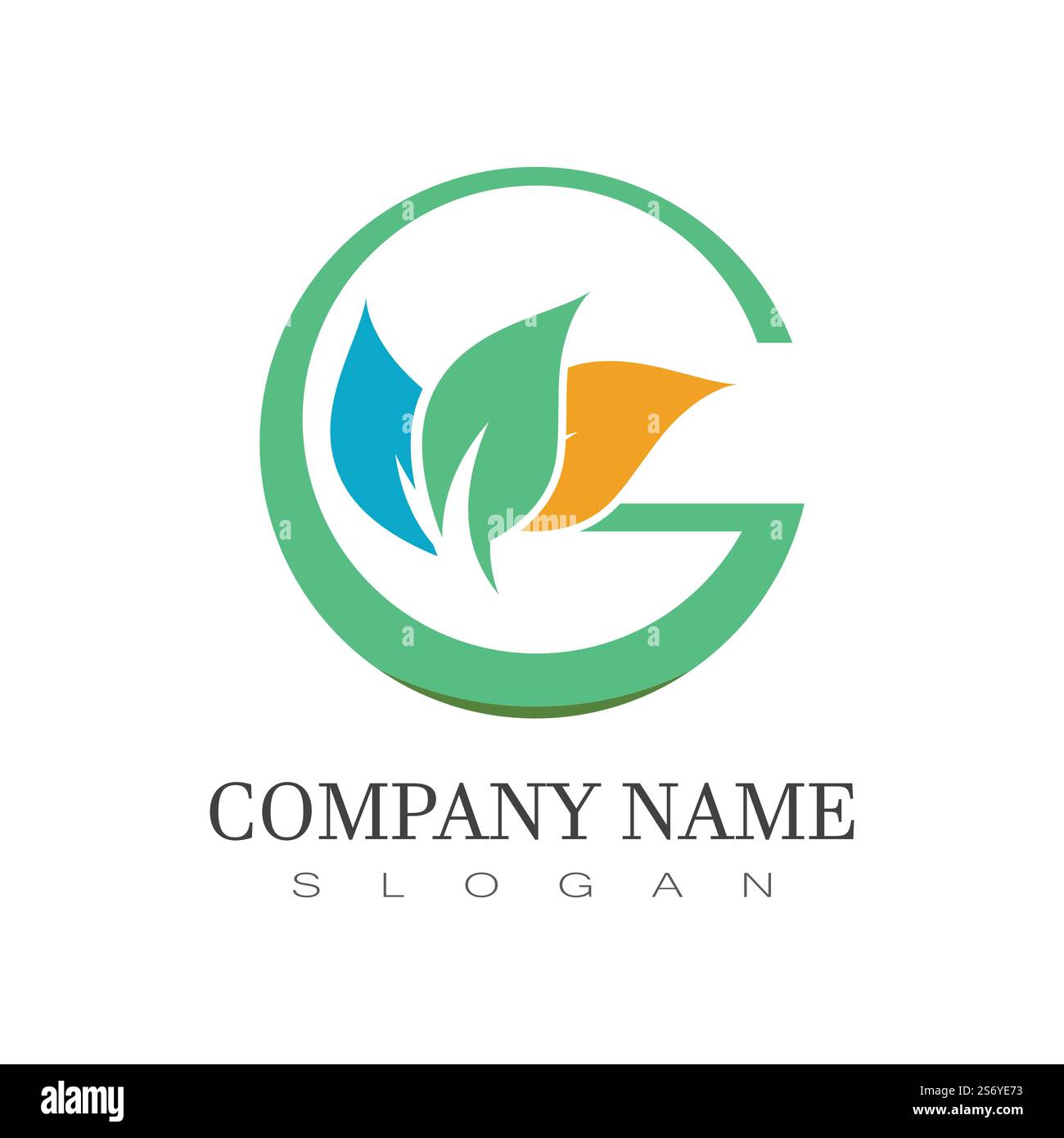 Green leaf illustration nature logo design Stock Vector Image & Art - Alamy