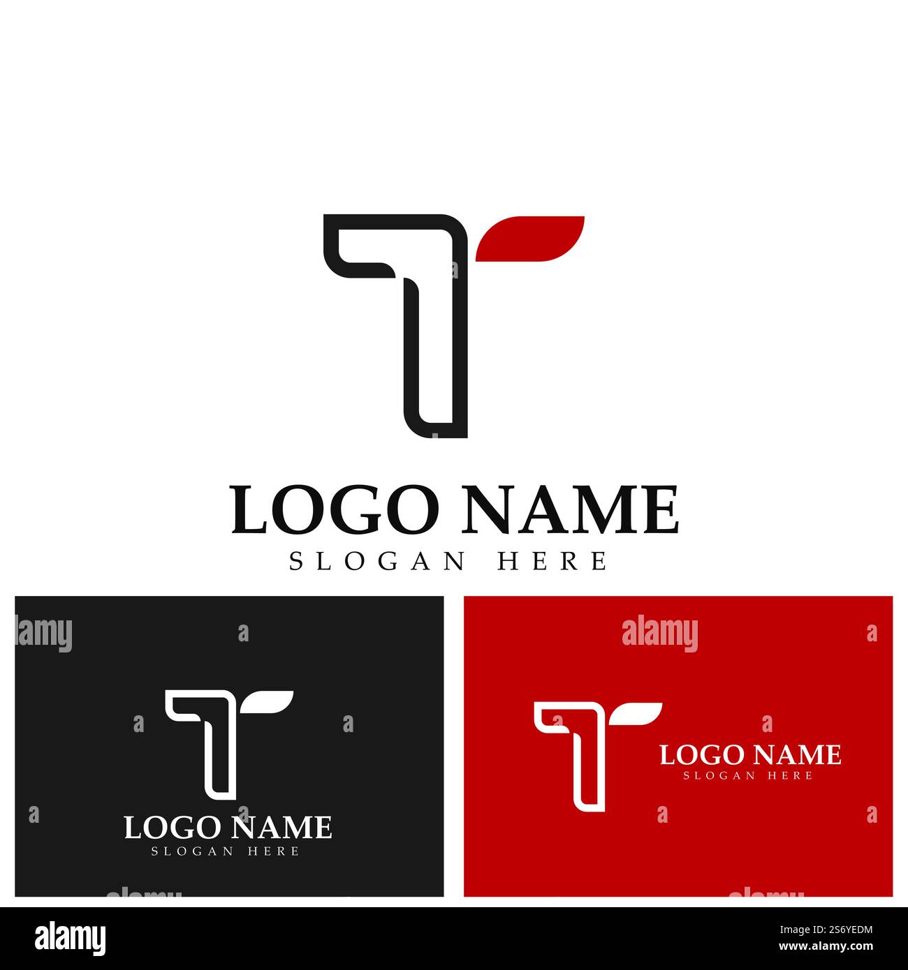 Letter T logo icon design element template Stock Vector Image & Art - Alamy