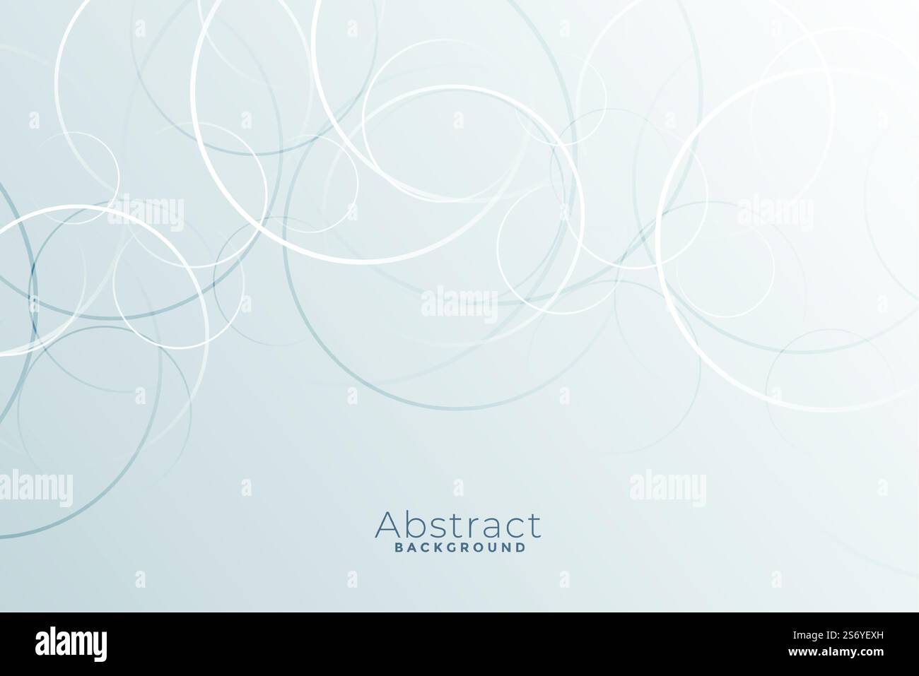 abstract white background with thin circles Stock Vector