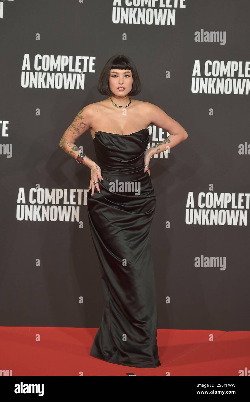 Italy, Rome, January 17th, 2025 - 'A complete unknown'  Red Carpet Pictured:  Giorgia Soleri    Photo Fabio Mazzarella/Sintesi/Alamy Live News Stock Photo