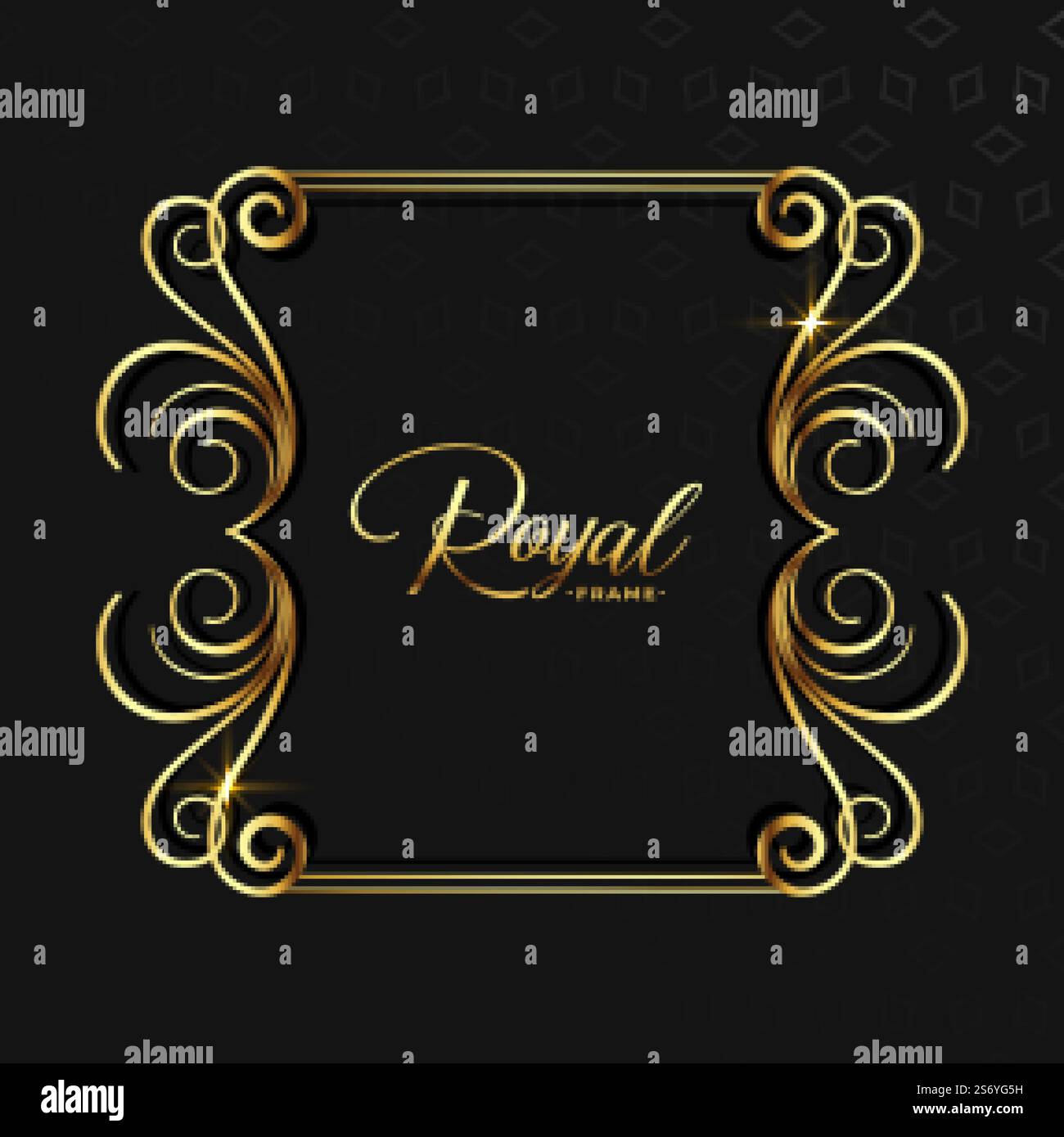 decorative golden floral frame background Stock Vector Image & Art - Alamy