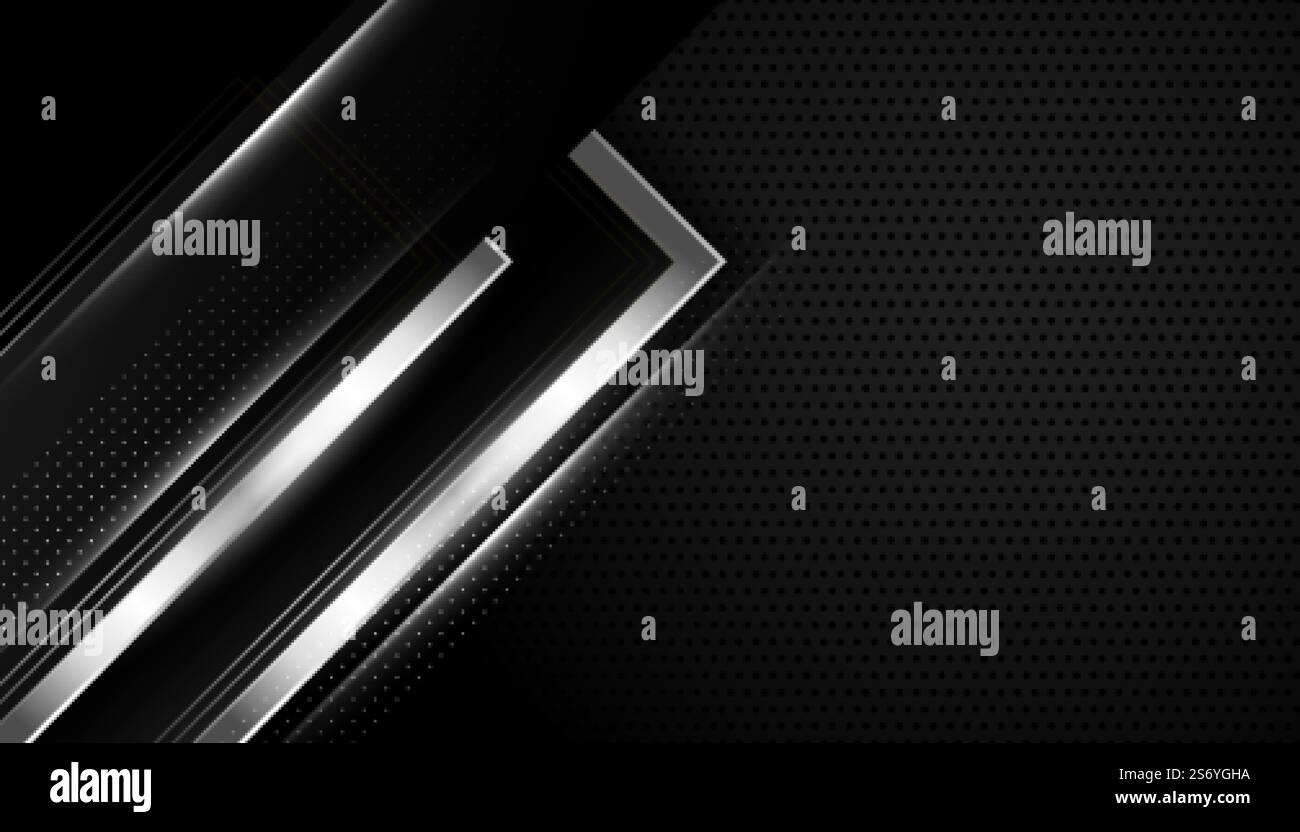 abstract black and silver wallpaper design Stock Vector Image & Art - Alamy