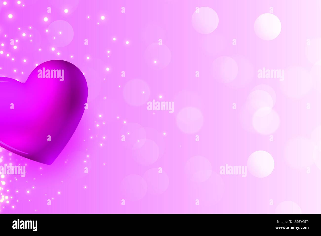 shiny pink valentines day event card design Stock Vector Image & Art ...