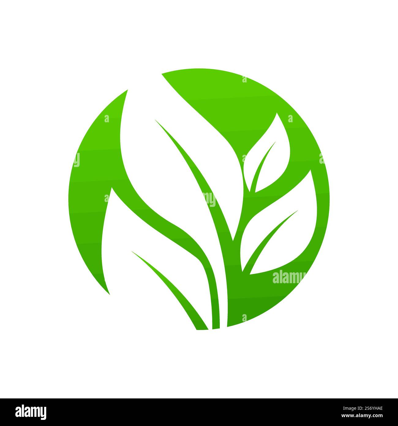 Green leaf illustration nature logo design Stock Vector Image & Art - Alamy