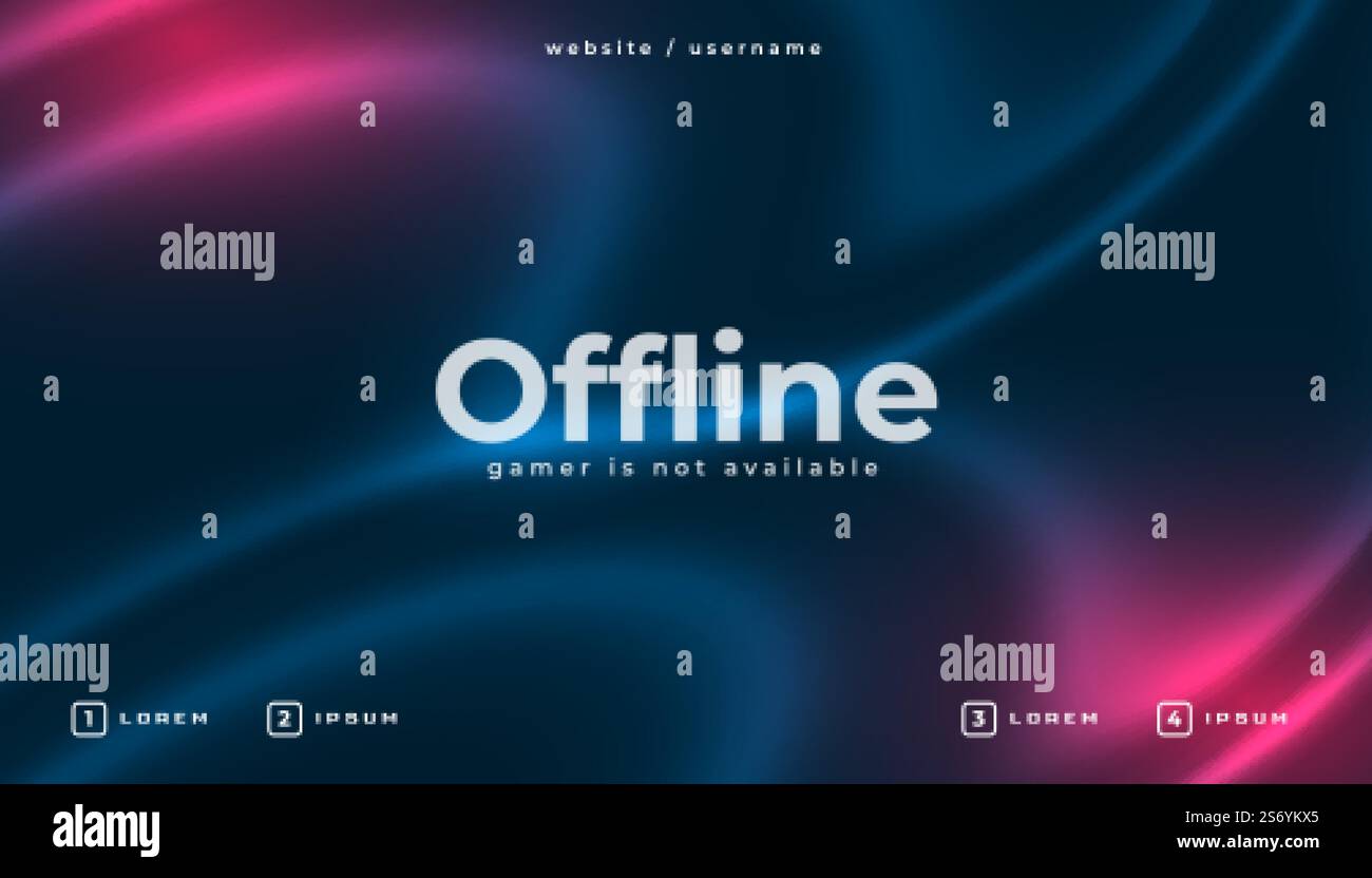 modern currently offline gaming banner design Stock Vector Image & Art ...