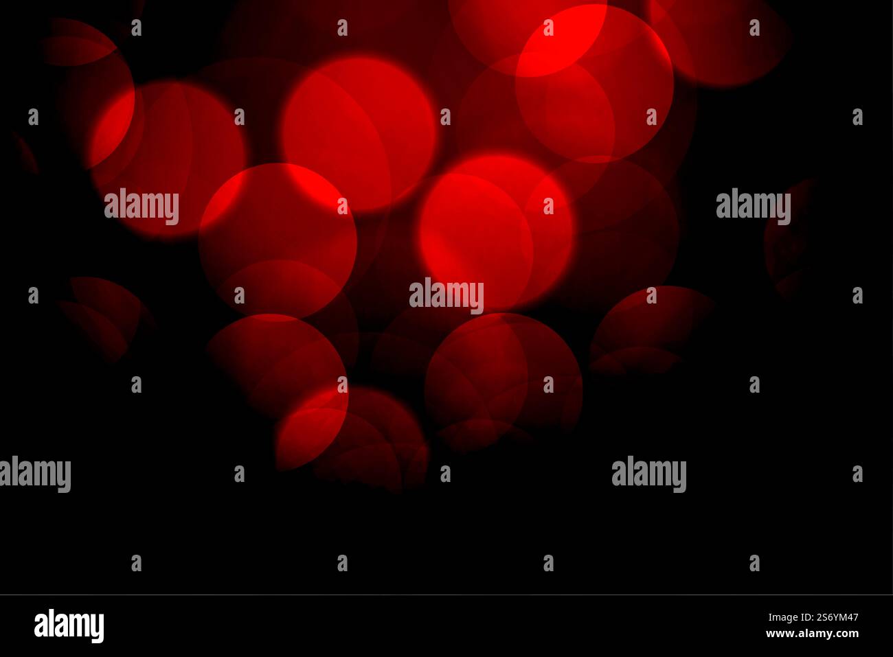 red bokeh background with defocused lights Stock Vector