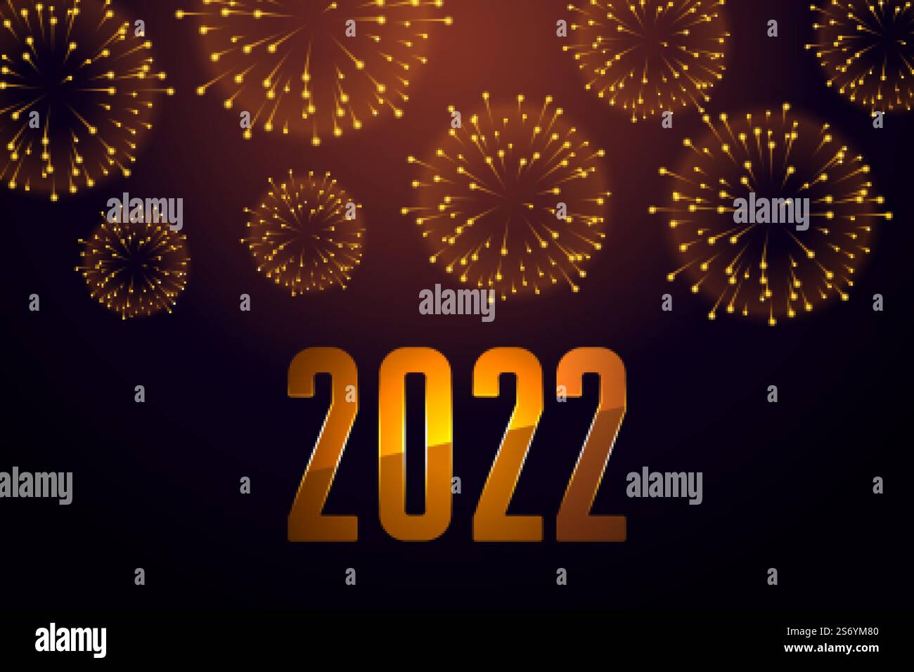 new year 2022 celebration fireworks background Stock Vector Image & Art ...
