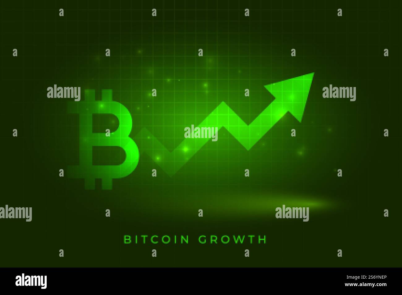 bitcoin success growth chart concept background Stock Vector Image ...
