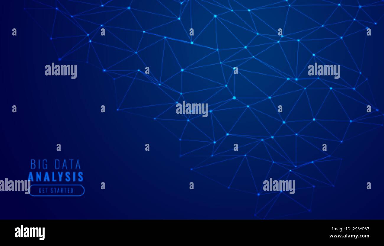 digital technology network mesh diagram background Stock Vector Image ...
