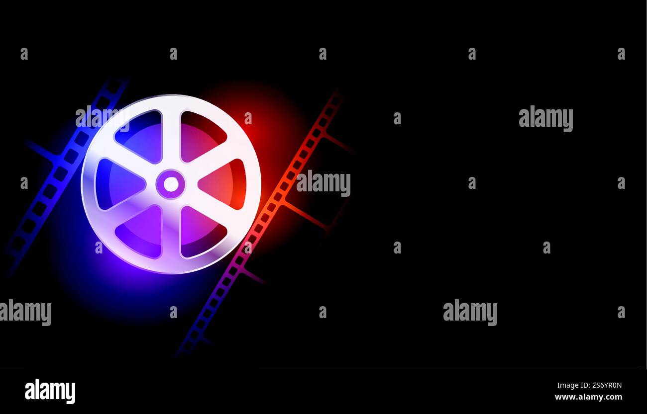 movie time cinema film strip background Stock Vector Image & Art - Alamy