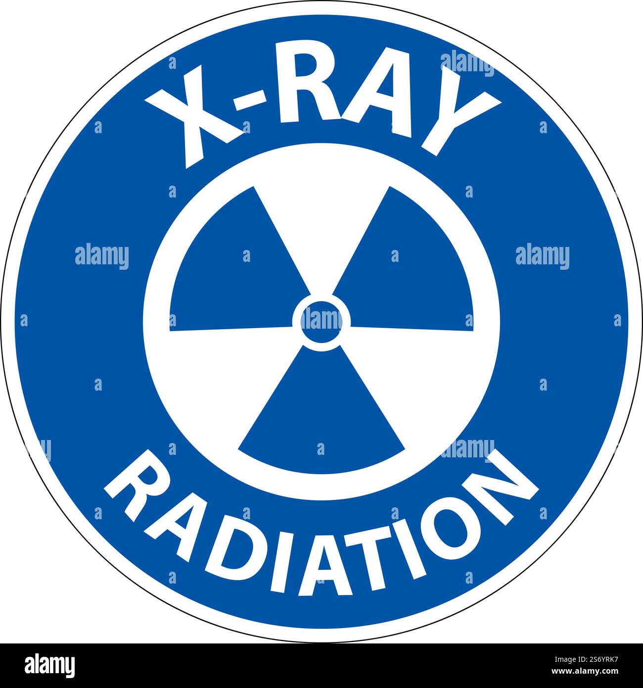 Notice X-Ray Radiation Sign On White Background Stock Vector Image ...