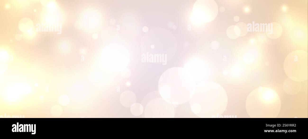 festival bokeh lights white banner design Stock Vector Image & Art - Alamy