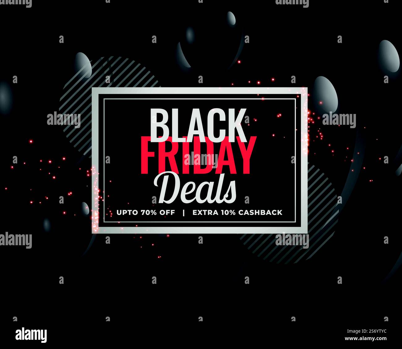 modern black friday deals balloon background Stock Vector
