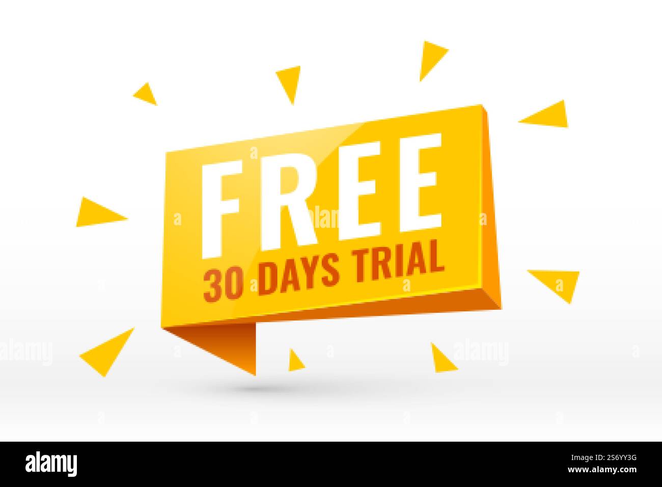 free 30 days trial background design Stock Vector
