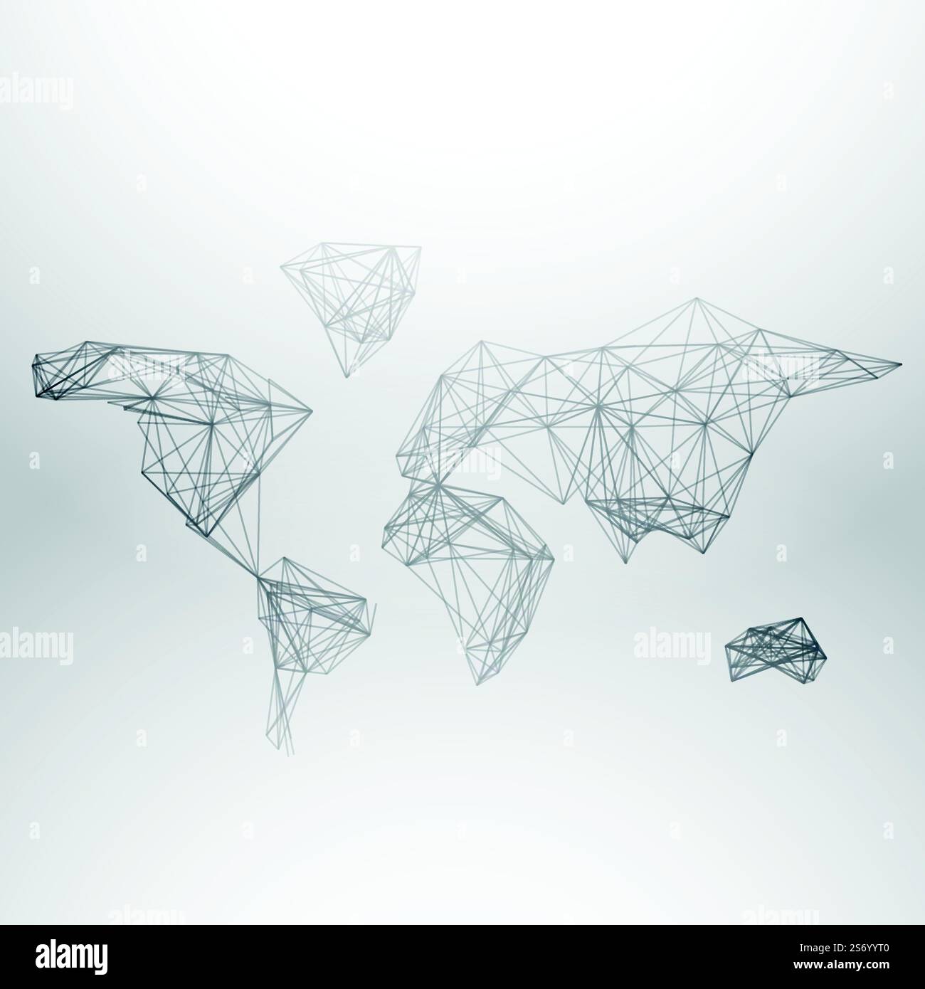 abstract world map made with network lines Stock Vector Image & Art - Alamy