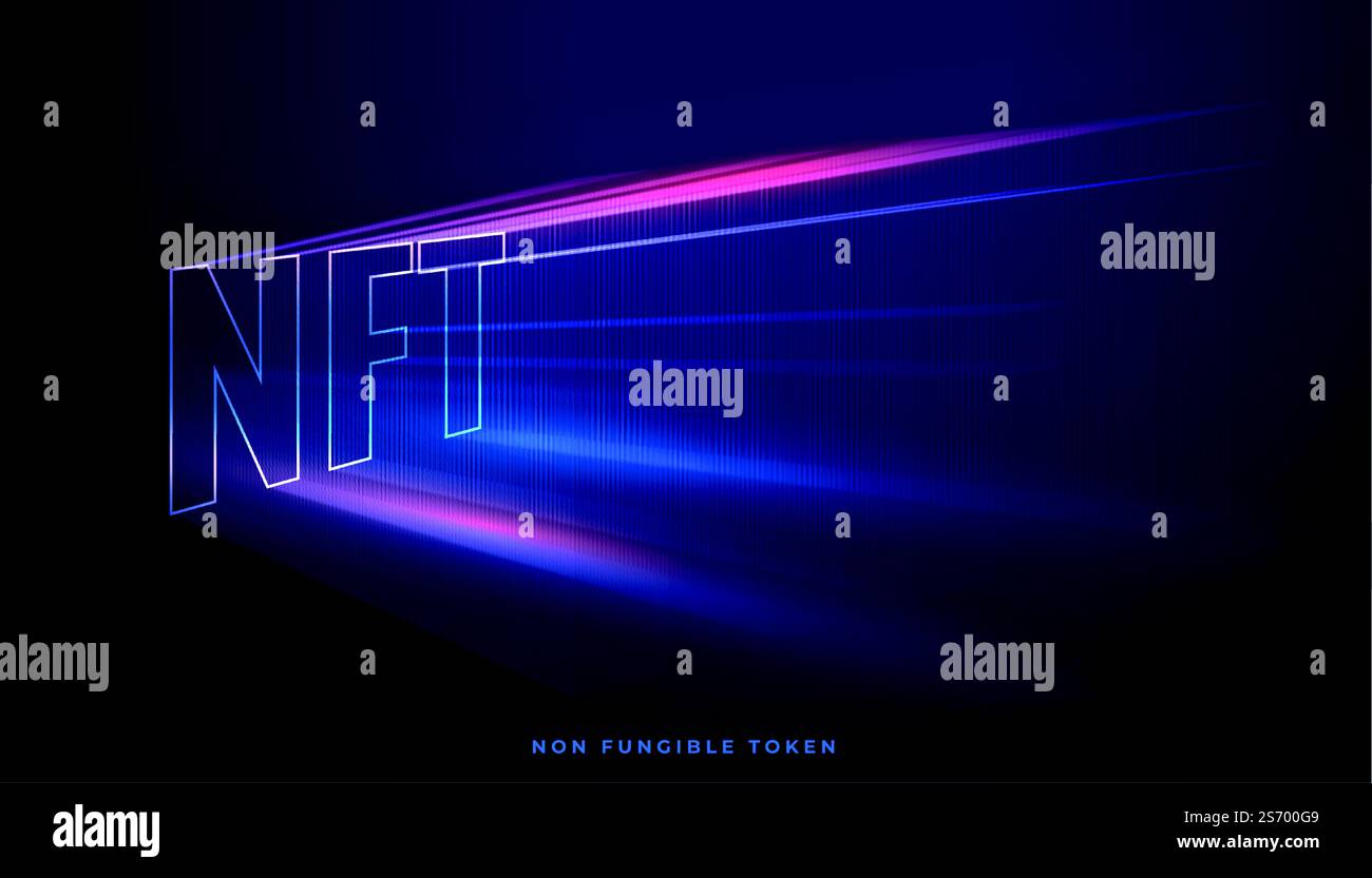 Nft art text on Stock Vector Images - Alamy
