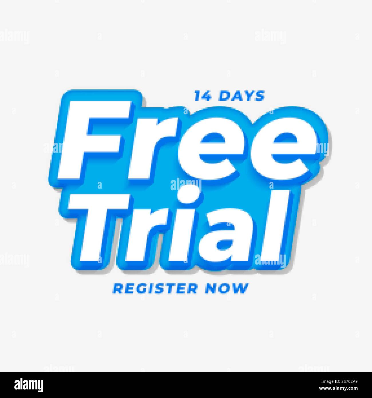 14 days free trial background design Stock Vector