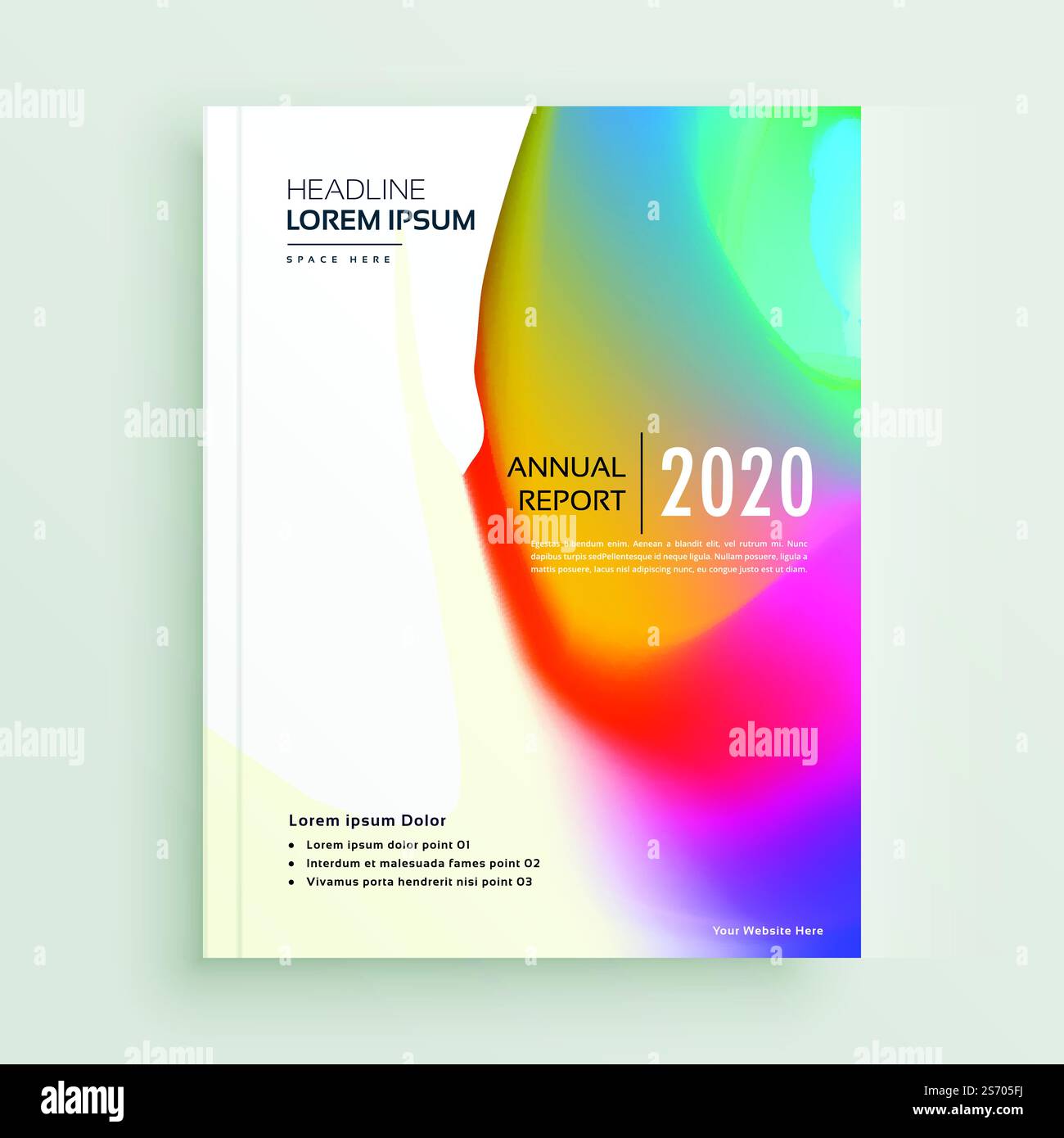 vibrant abstract book cover page vector design Stock Vector Image & Art ...