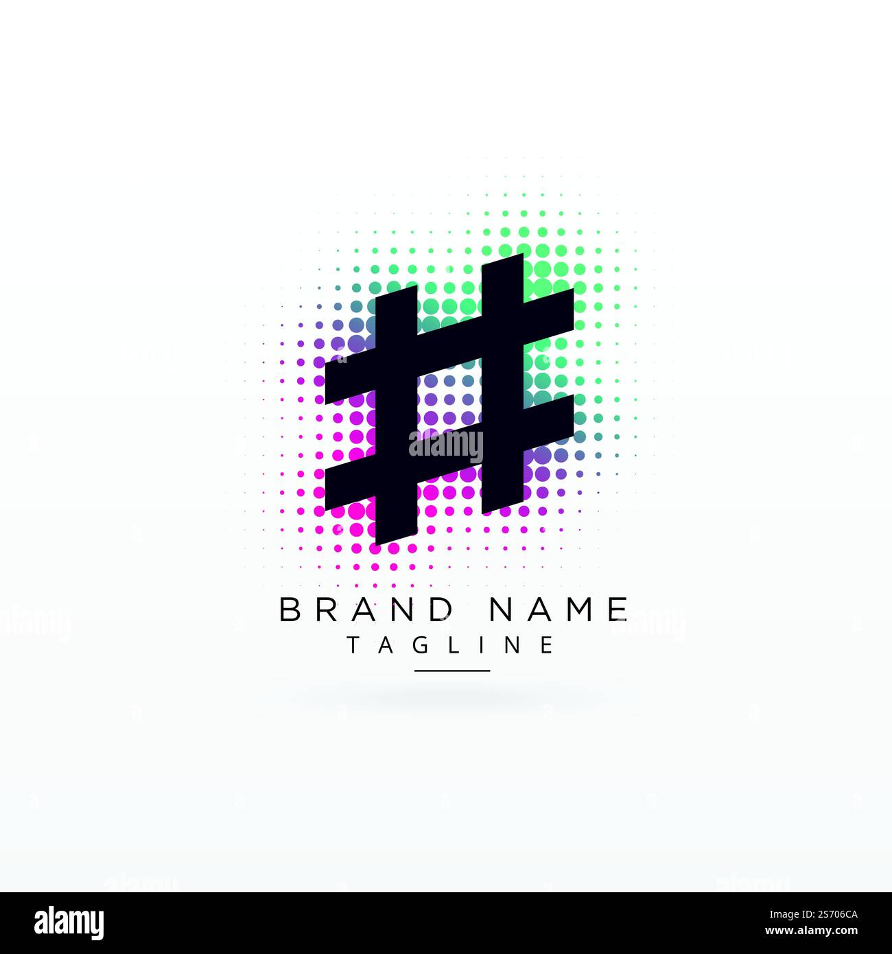 Hash symbol logo concept design Stock Vector Image & Art - Alamy