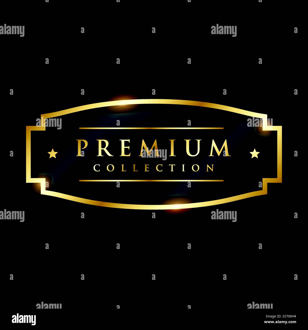 Premium Collection Label premium collection golden badge and label design Stock Vector Image ...