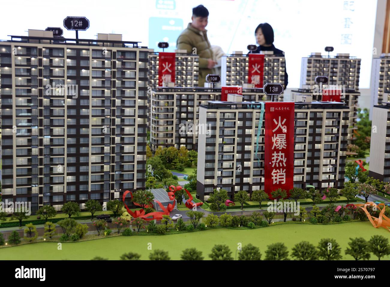 BINZHOU, CHINA JANUARY 18, 2025 Home buyers shop at a presale