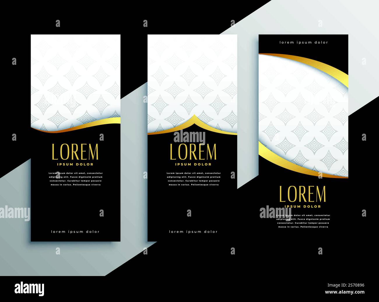 premium set of golden vertical banners Stock Vector Image & Art - Alamy