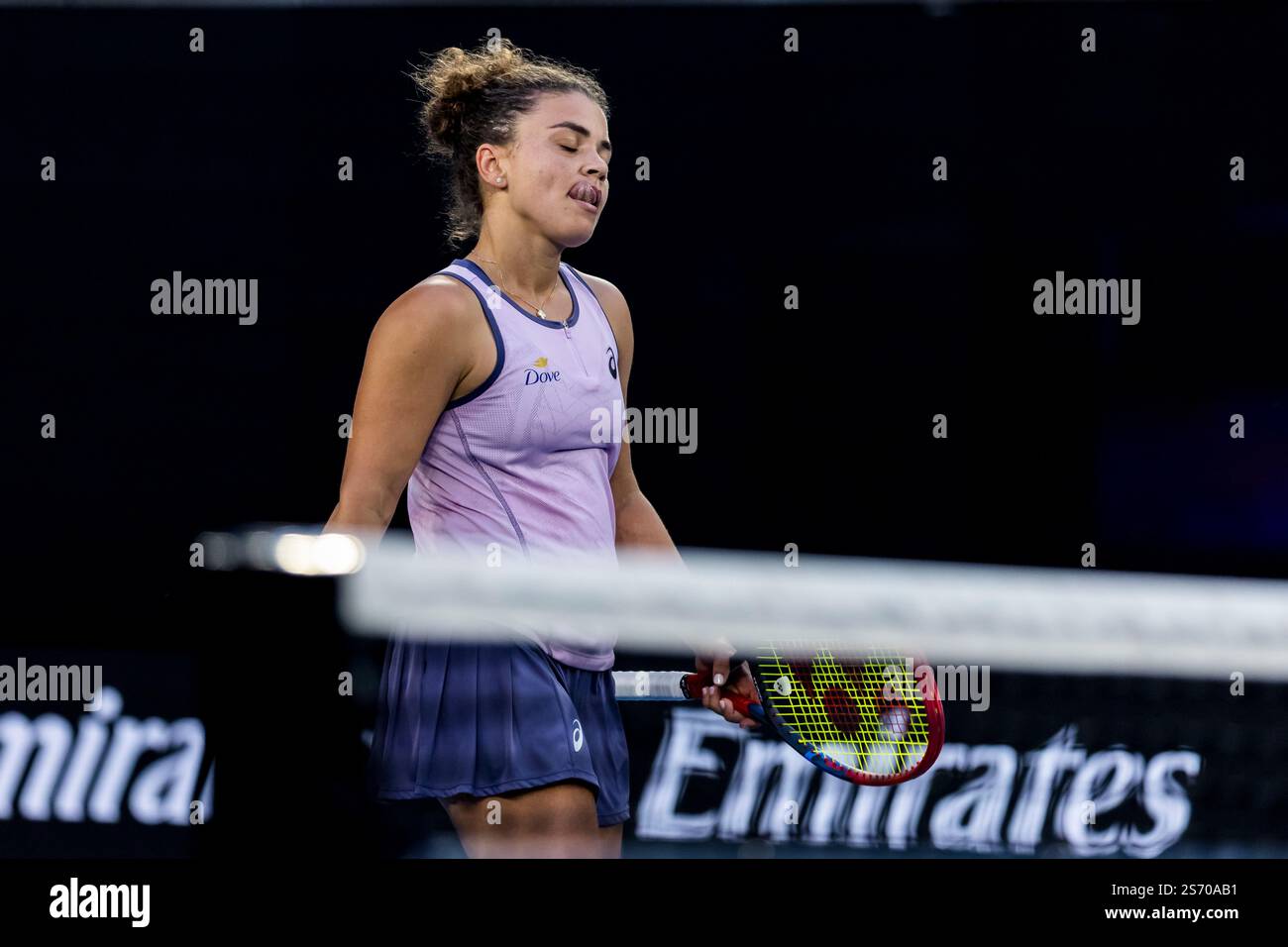 MELBOURNE, VIC - JANUARY 18: Jasmine Paolini of Italy in action during ...