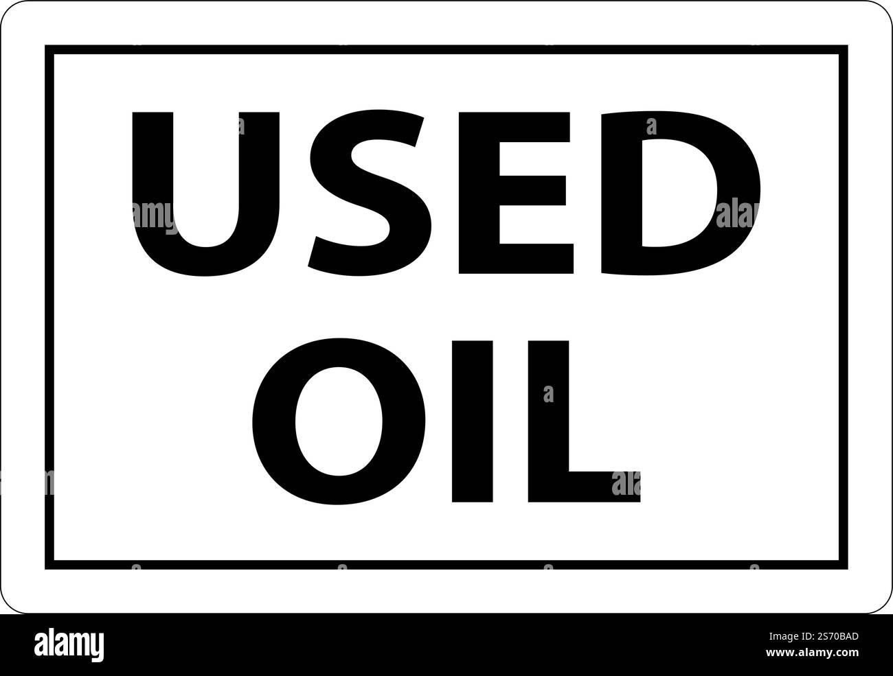 Danger Used Oil Sign On White Background Stock Vector Image & Art - Alamy