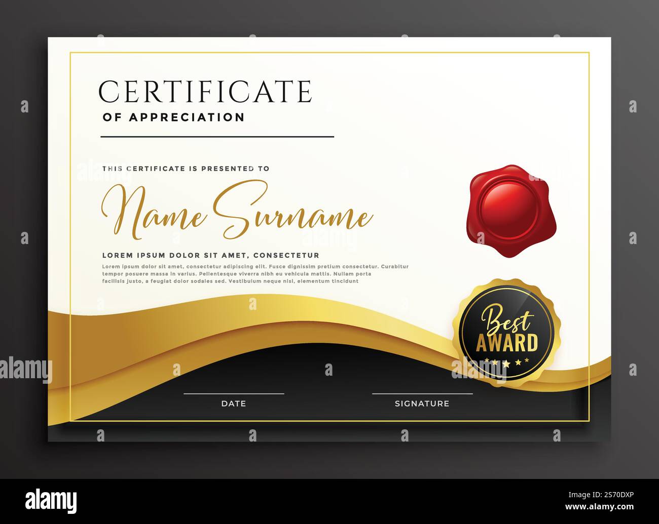 stylish multipurpose diploma certificate template Stock Vector Image ...