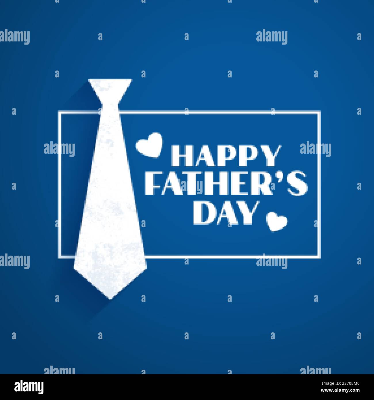 happy fathers day blue flat style background Stock Vector Image & Art ...