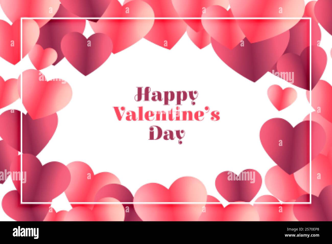 happy valentines day shiny heart background design Stock Vector Image ...
