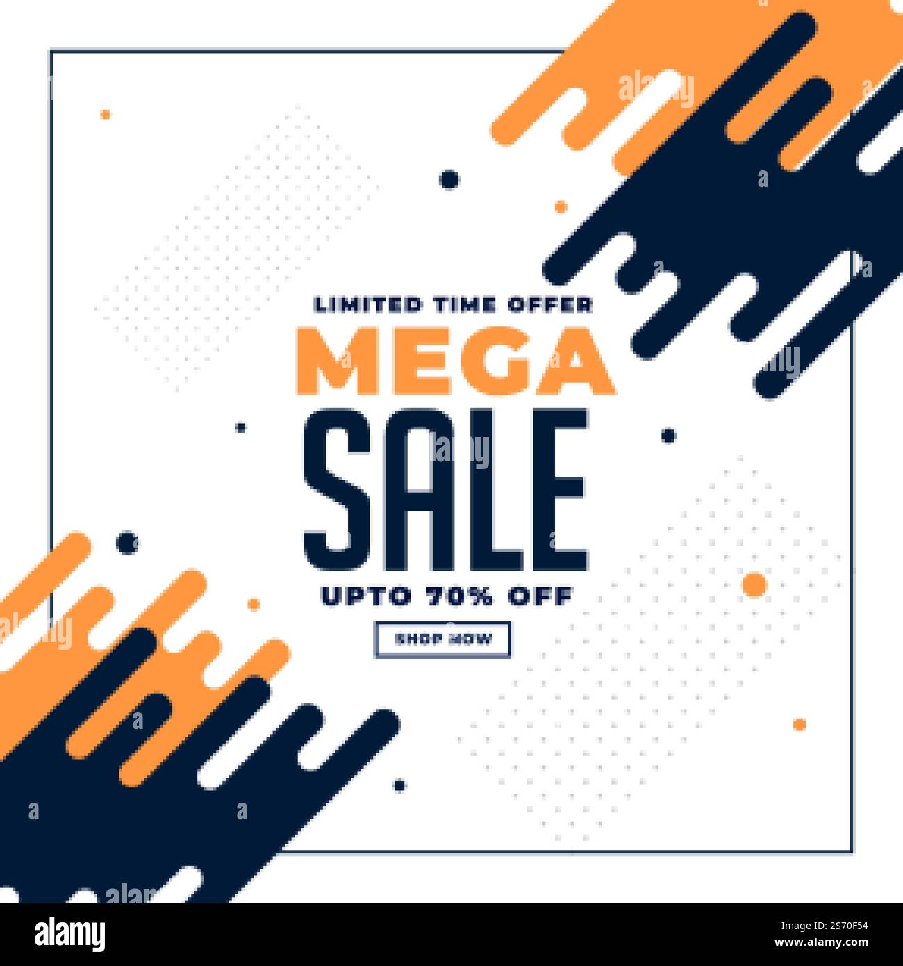 abstract sale and promotion banner with offer details Stock Vector ...