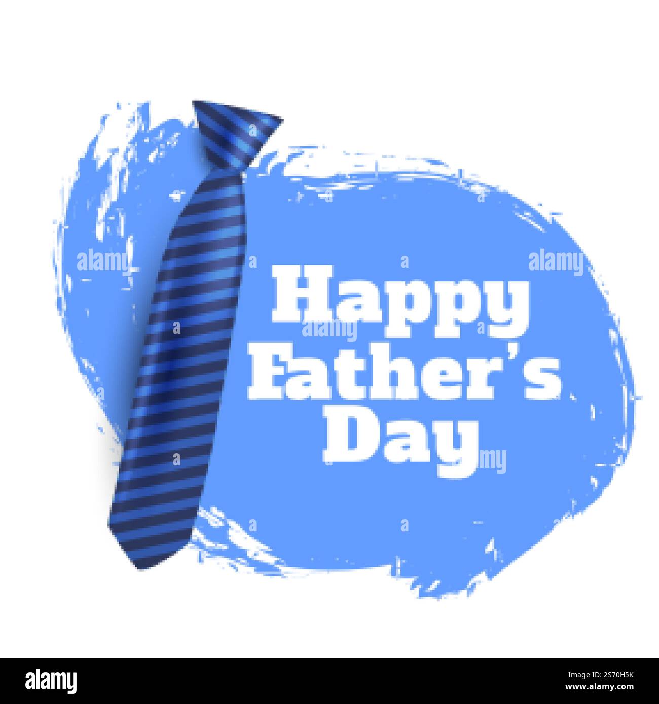 happy fathers day background with realistic tie Stock Vector Image ...