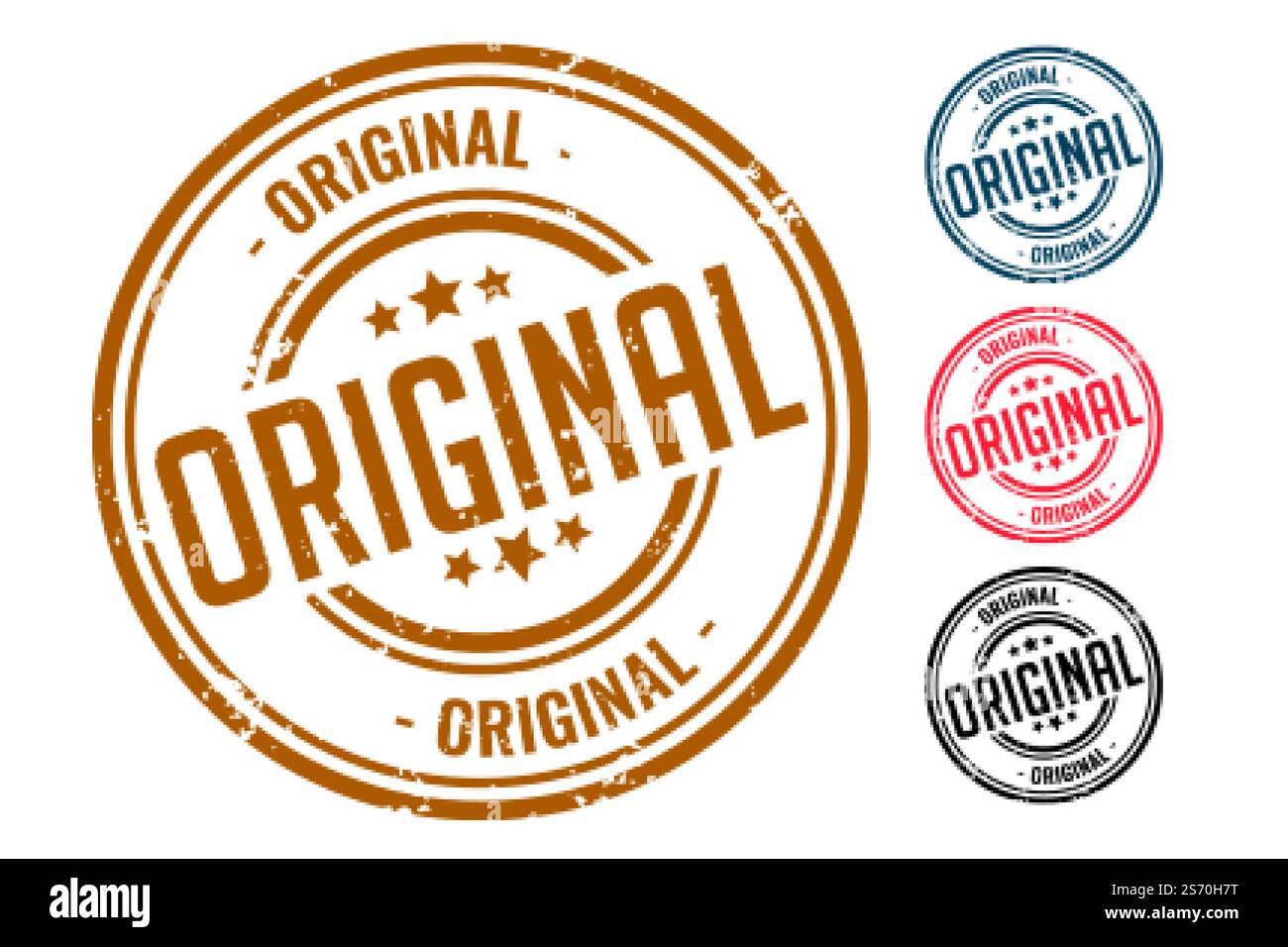 four original rubber seal stamp set design Stock Vector Image & Art - Alamy