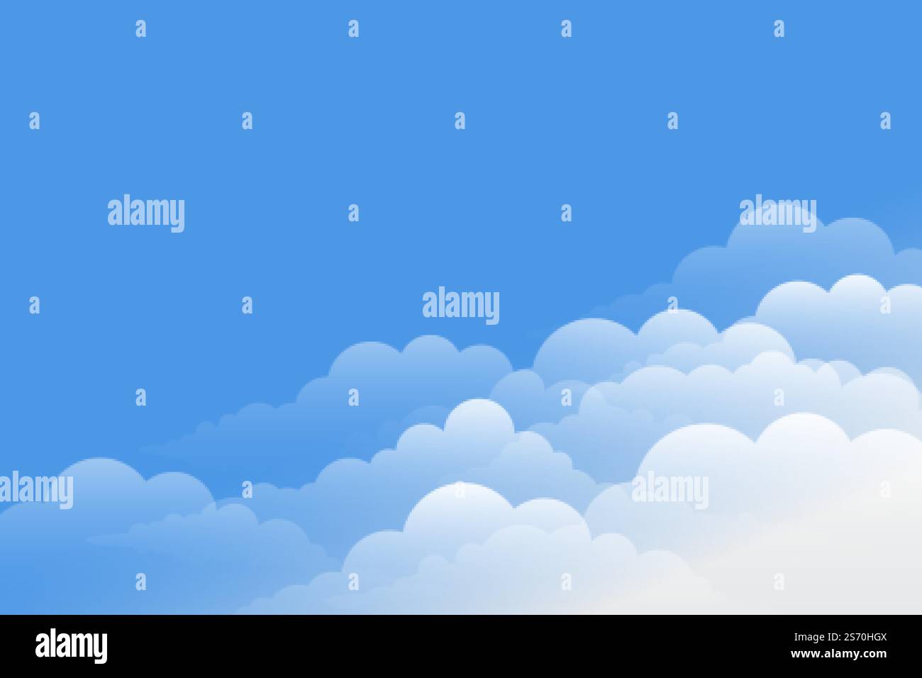 gorgeous clouds background with blue sky design Stock Vector Image ...