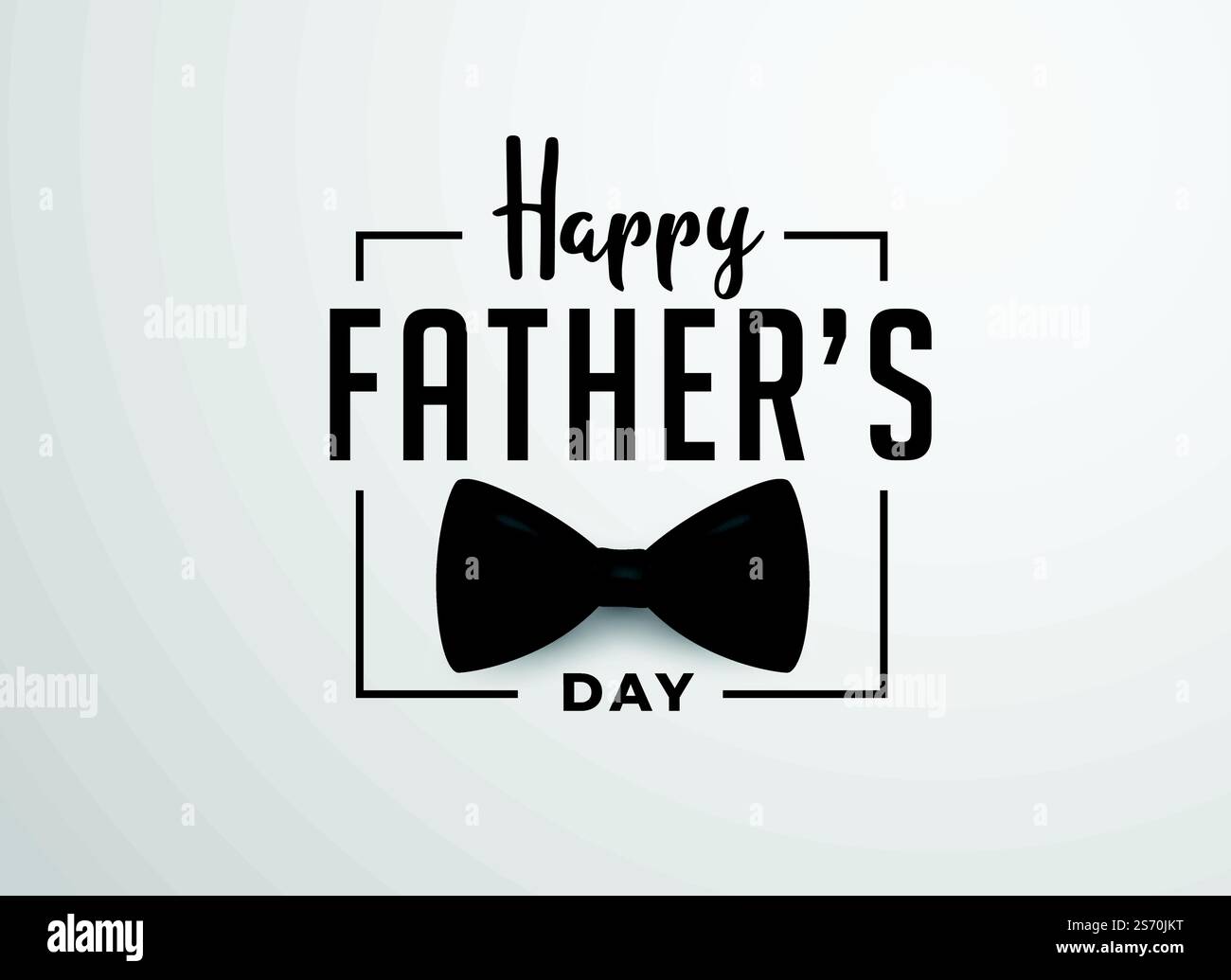 happy fathers day card design with realistic bow Stock Vector Image ...