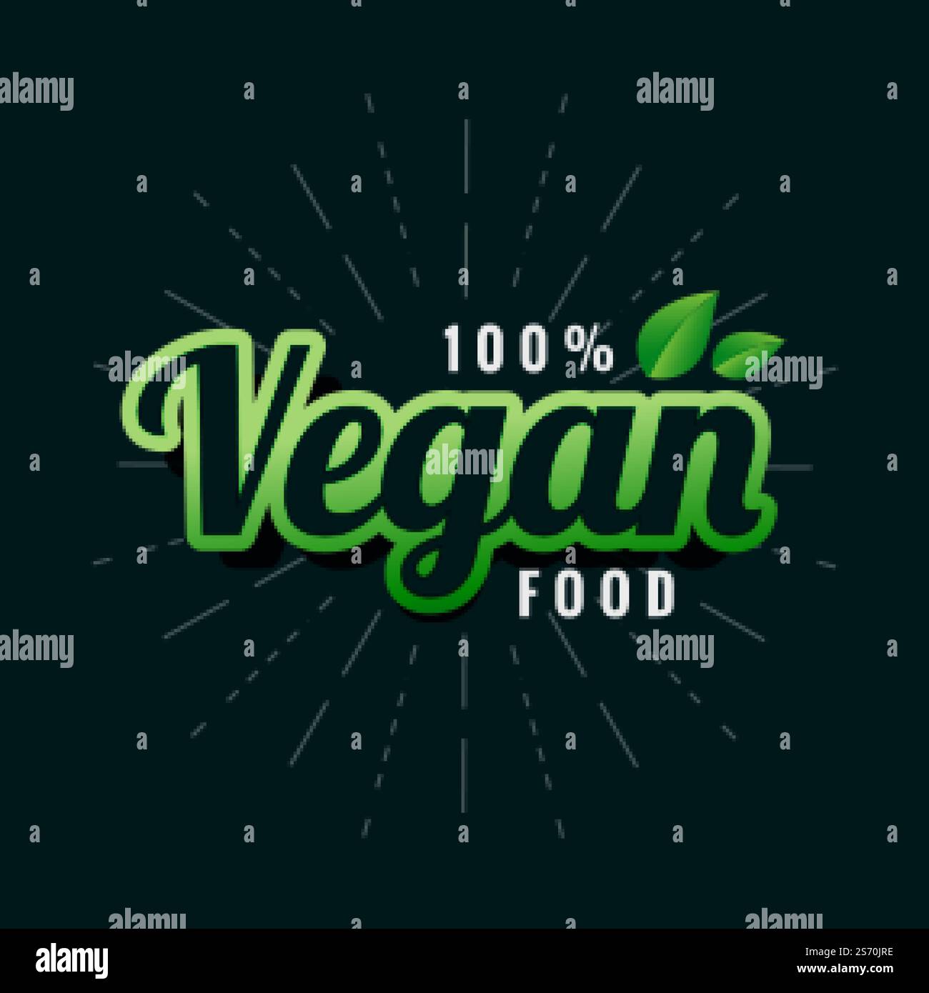vegan green food label design Stock Vector Image & Art - Alamy