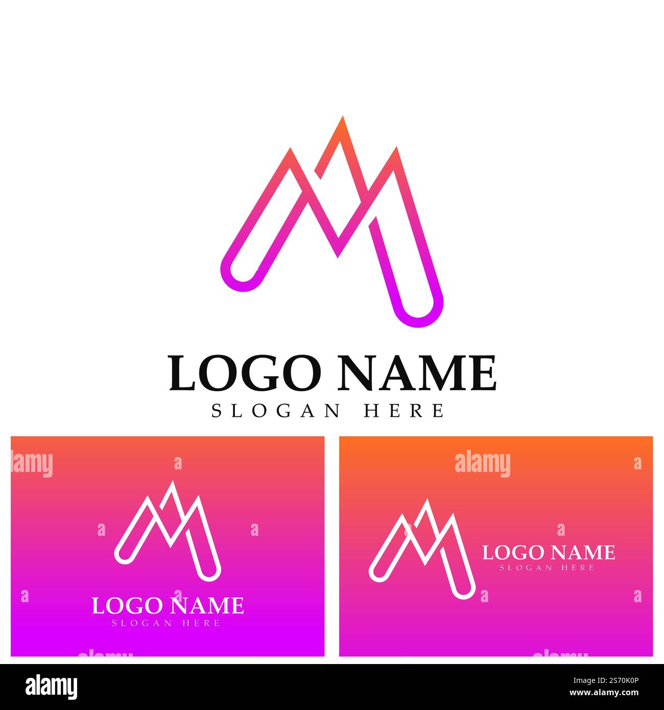 Letter M logo icon design element template Stock Vector Image & Art - Alamy