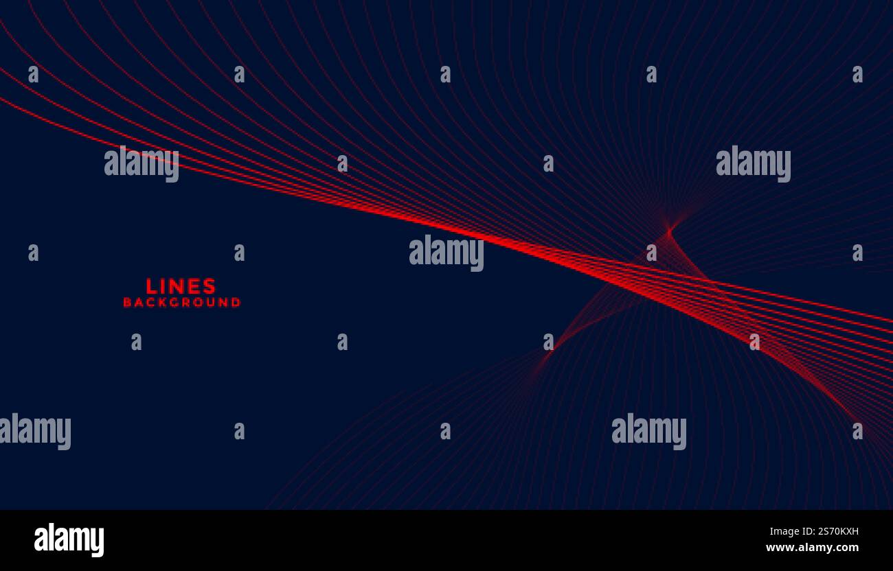 dark particles background with red wavy shapes Stock Vector Image & Art ...